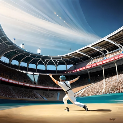 A baseball pitch